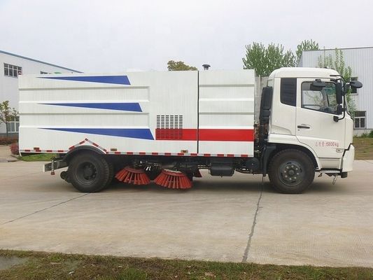 210hp 12cbm सड़क स्वीपिंग ट्रक, छोटे सड़क क्लीनर ट्रक यूरो 2 4x2