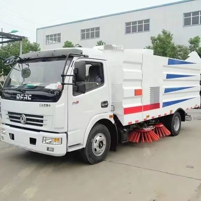 डोंगफेंग 8cbm सड़क स्वीपिंग ट्रक, सड़क स्वीपर वाहन 4x2 120hp