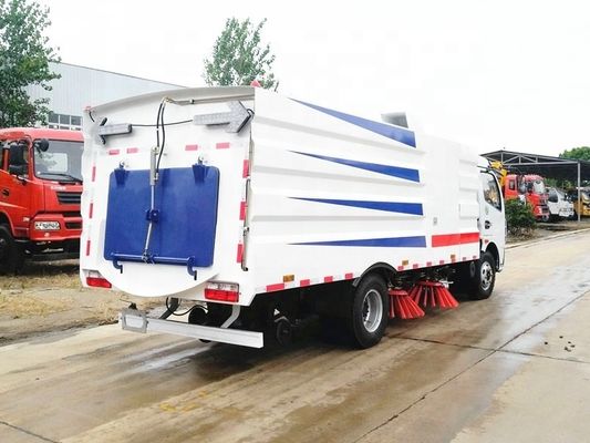 डोंगफेंग 8cbm सड़क स्वीपिंग ट्रक, सड़क स्वीपर वाहन 4x2 120hp