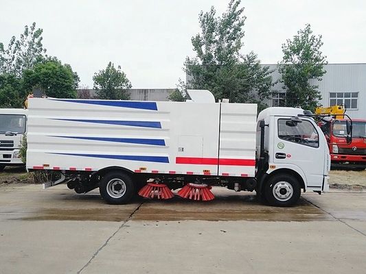 डोंगफेंग 8cbm सड़क स्वीपिंग ट्रक, सड़क स्वीपर वाहन 4x2 120hp
