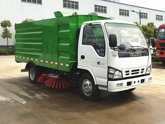 ISUZU 6cbm रोड स्वीपिंग ट्रक, ट्रक पर घुड़सवार सड़क स्वीपर EURO 5 4x2