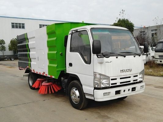 ISUZU विशेष प्रयोजन ट्रक 3cbm सड़क स्वीपिंग ट्रक मिनी स्ट्रीट क्लीनिंग मशीन