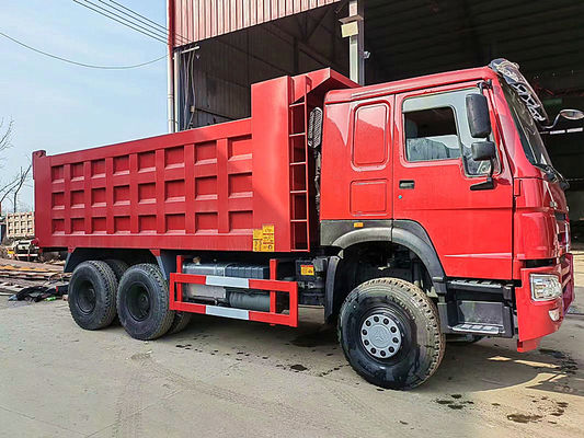 सिनोट्रुक HOWO डंप ट्रक 6X4 स्टॉक में 380एचपी 25 सीबीएम टिपर ट्रक 40 टन फैक्टरी मूल्य के साथ