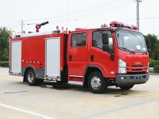 ISUZU 4X2 700P अग्निशमन ट्रक लघु अग्नि बचाव ट्रक 4cbm 5cbm