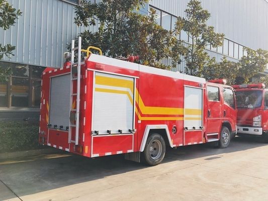 ISUZU 4X2 700P अग्निशमन ट्रक लघु अग्नि बचाव ट्रक 4cbm 5cbm