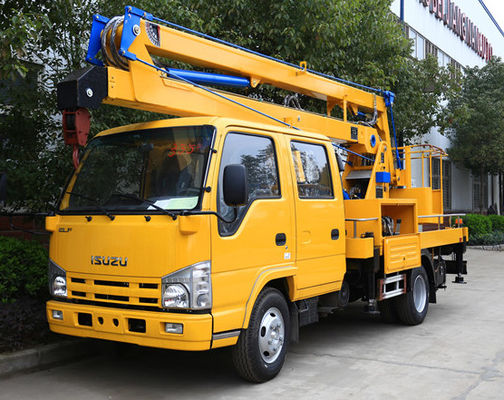 ISUZU Sinotruk चेसिस एरियल वर्किंग ट्रक 12 फोल्डिंग बूम एरियल वर्किंग वाहन फैक्टरी मूल्य के साथ